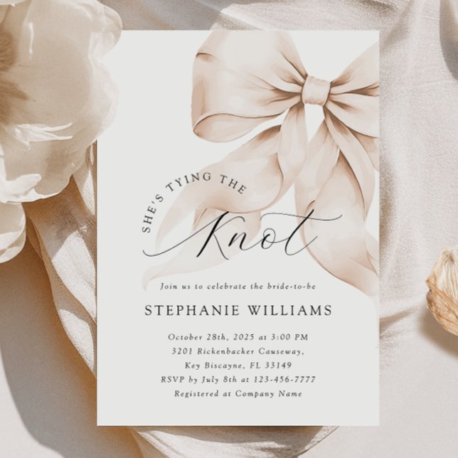 Invitación a ducha de novia de Brown Bow (Subido por el creador)