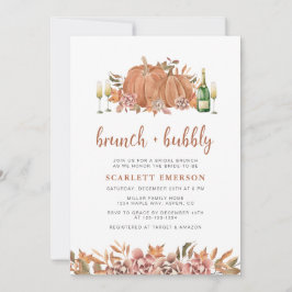 Invitación a ducha de novia de Brunch otoño