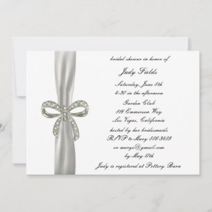 Invitación a ducha de novia de Diamond Bow Boda Br