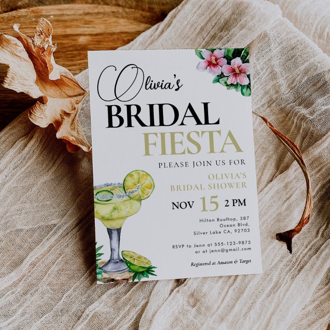 Invitación a ducha de novia de Fiesta Margarita me (Subido por el creador)