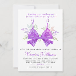 Invitación a ducha de novia de lencería