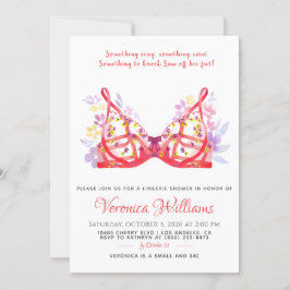 Invitación a ducha de novia de lencería
