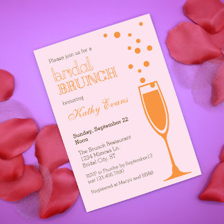 Invitación a ducha de novia de Mimosa Bridal Brunc