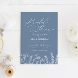 Invitación a ducha de novia de Periwinkle Wildflow