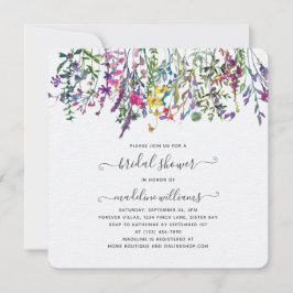 Invitación a ducha de novia de Wildflowers Meadow