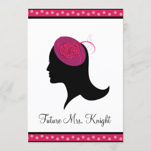 Invitación a ducha de novia del Gorra del Fascinad