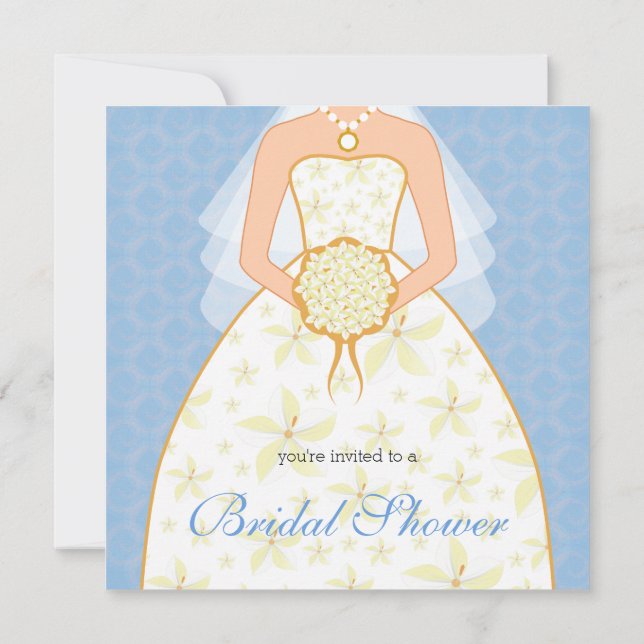Invitación a ducha de novia del Personalizado del  (Reverso)