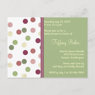 Invitación a ducha de novia en Sierra Bridal