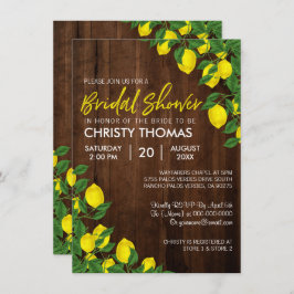 Invitación a ducha de novia en verano de Lemon Woo