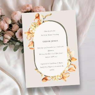 Invitación a ducha de novia floral en el Arco de C