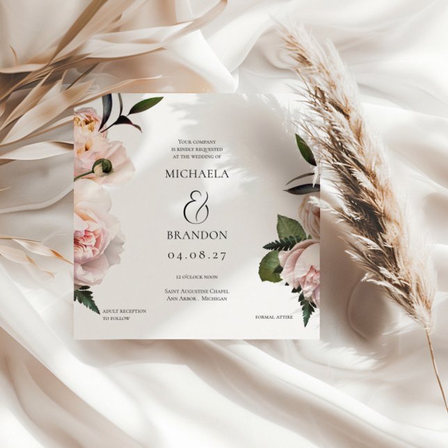 Invitación a ducha de novia floral en Rubor Square (Subido por el creador)