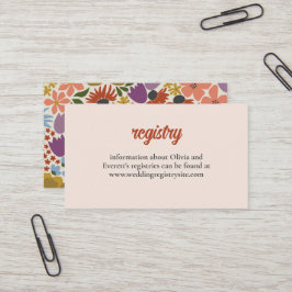 Invitación a ducha de novia floral Insertar