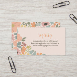 Invitación a ducha de novia floral Insertar