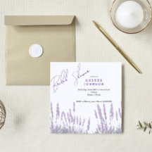 Invitación a ducha de novia Lavender