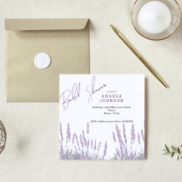 Invitación a ducha de novia Lavender