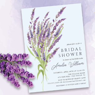 Invitación a ducha de novia Lavender Bliss