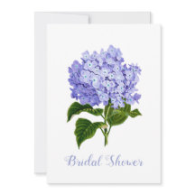 Invitación a ducha de novia Lavender Hydrangea