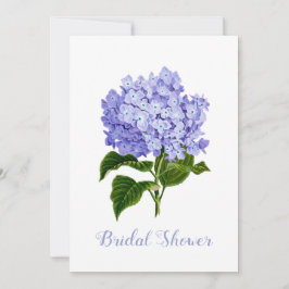 Invitación a ducha de novia Lavender Hydrangea