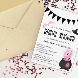 Invitación a ducha de novia malvada de Girly Hallo