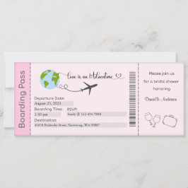 Invitación a ducha de novia, novia a ser invitada