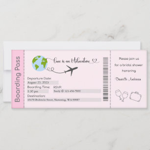 Invitación a ducha de novia, novia a ser invitada