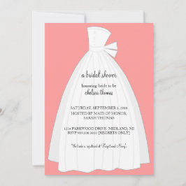 Invitación a ducha de novia {Peach}