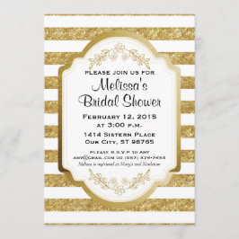 Invitación a ducha de novia personalizado, bandas 