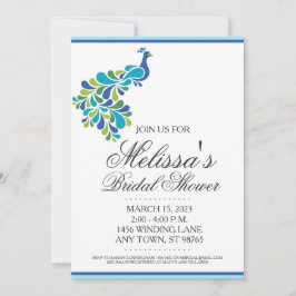 Invitación a ducha de novia personalizado, hermoso