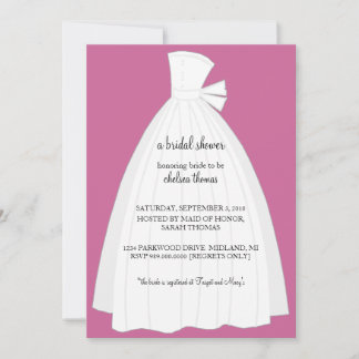 Invitación a ducha de novia {Rosa}
