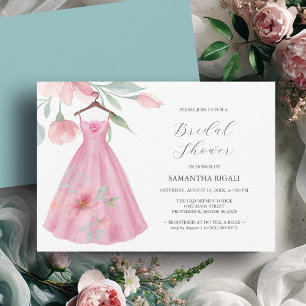 Invitación a ducha de novia rosa El amor está en f