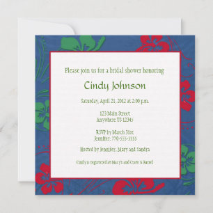 Invitación a ducha de novia tropical - foto Person