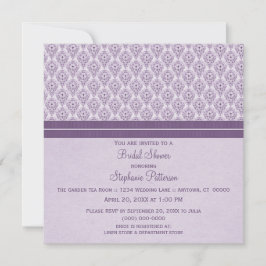 Invitación a ducha de novia violeta y dramática Da