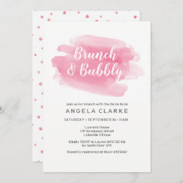 Invitación a ducha de novias Brunch & Bubbly