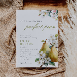 Invitación a ducha de novias con flores perfectas