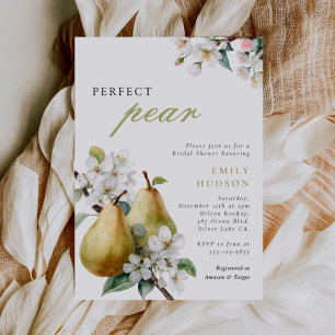 Invitación a ducha de novias con flores perfectas