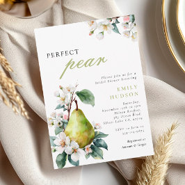 Invitación a ducha de novias con flores perfectas