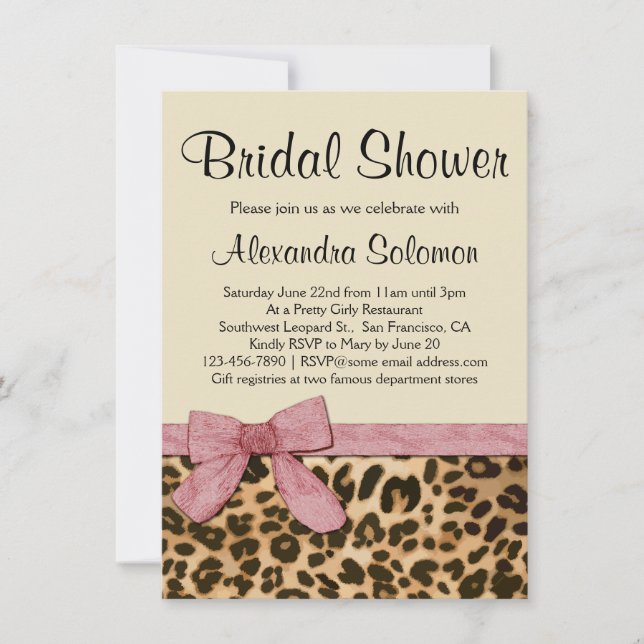 Invitación a ducha de novias con pinzas rosadas de (Anverso)