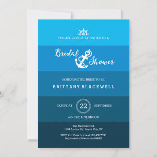 Invitación a ducha de novias de Ancla Náutica Ombr
