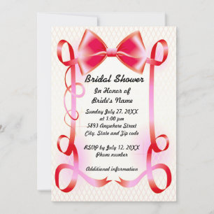 Invitación a ducha de novias de borde de ancho y c
