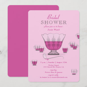 Invitación a ducha de novias de Crystal Punch Crys
