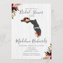 Invitación a ducha de novias de destino en el esta