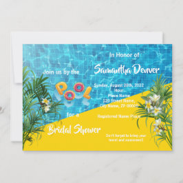 Invitación a ducha de novias en verano junto a la 