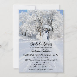 Invitación a ducha de novias en Winter Wonderland