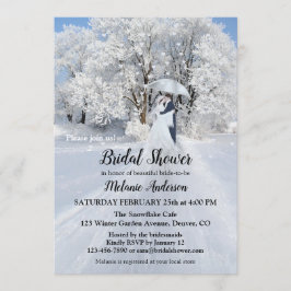 Invitación a ducha de novias en Winter Wonderland