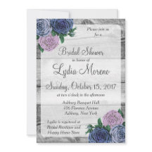 Invitación a ducha de novias para Rosas de campo r