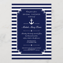 Invitación a ducha Náutica Náutica Crisp Blue Whit
