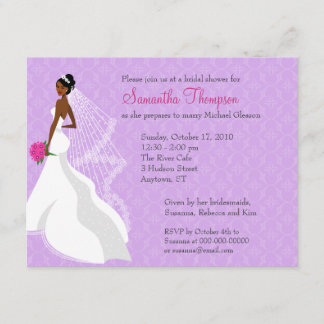 Invitación a ducha nupcial Flirty Lilac 2