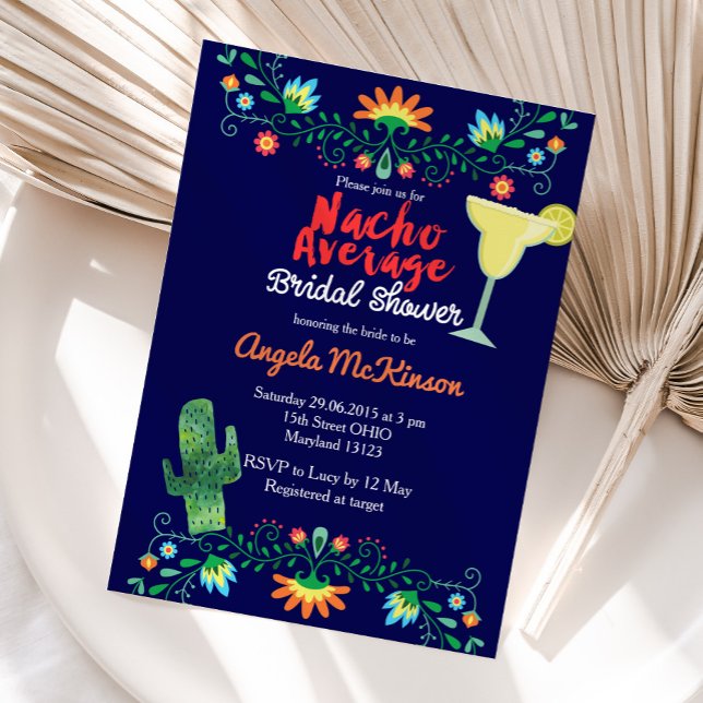 Invitación a ducha nupcial promedio de Nacho Azul  (Subido por el creador)