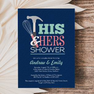 Invitación a ducharse en pareja de Bodas y de ella