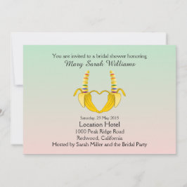 Invitación a ducharse nupcial en banana gay divert